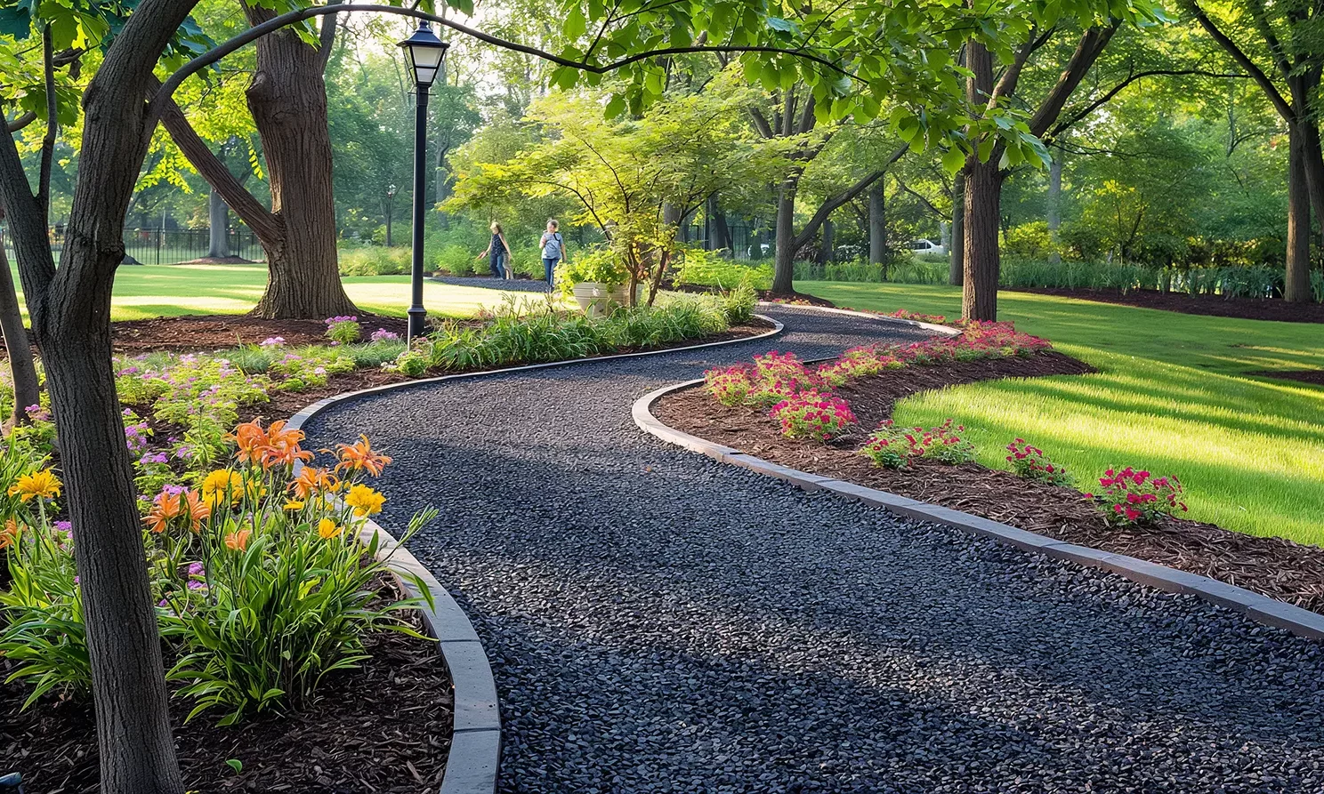 Bonded Rubber Mulch