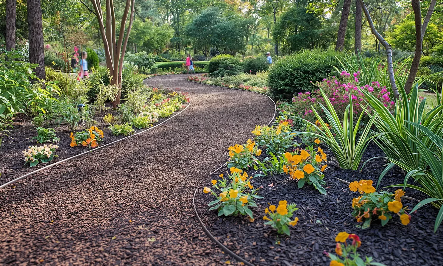 Bonded Rubber Mulch