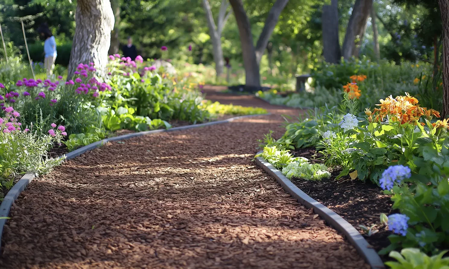 Bonded Rubber Mulch