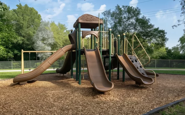 Rubber Mulch for Playground Covering vs. Wood Mulch Rubber Mulch for Playground Covering vs. Wood Mulch